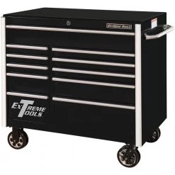 RX Series 41 in. 11-Drawer Roller Cabinet Tool Chest in Black by Extreme Tools