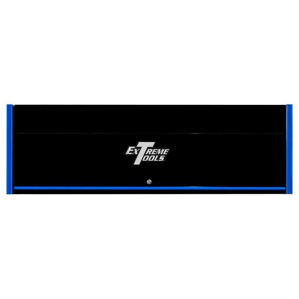 RX Series 72 in. 0-Drawer Triple-Bank Extreme Power Workstation Hutch in Black with Blue Trim by Extreme Tools 3 RX Series 72 in. 0-Drawer Triple-Bank Extreme Power Workstation Hutch in Black with Blue Trim by Extreme Tools