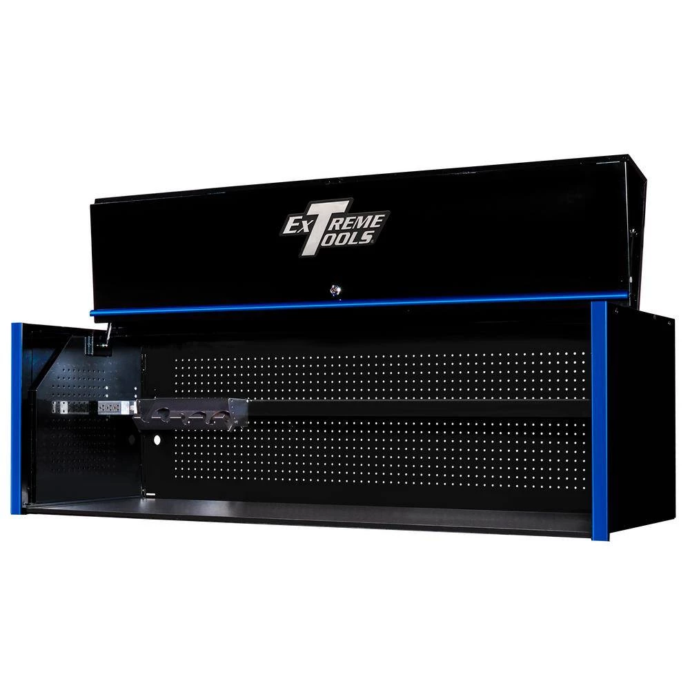 RX Series 72 in. 0-Drawer Extreme Power Workstation Hutch in Black with Blue Handle by Extreme Tools 5 RX Series 72 in. 0-Drawer Extreme Power Workstation Hutch in Black with Blue Handle by Extreme Tools - Image 3
