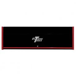 RX Series 72 in. 0-Drawer Triple-Bank Extreme Power Workstation Hutch in Black with Red Trim by Extreme Tools