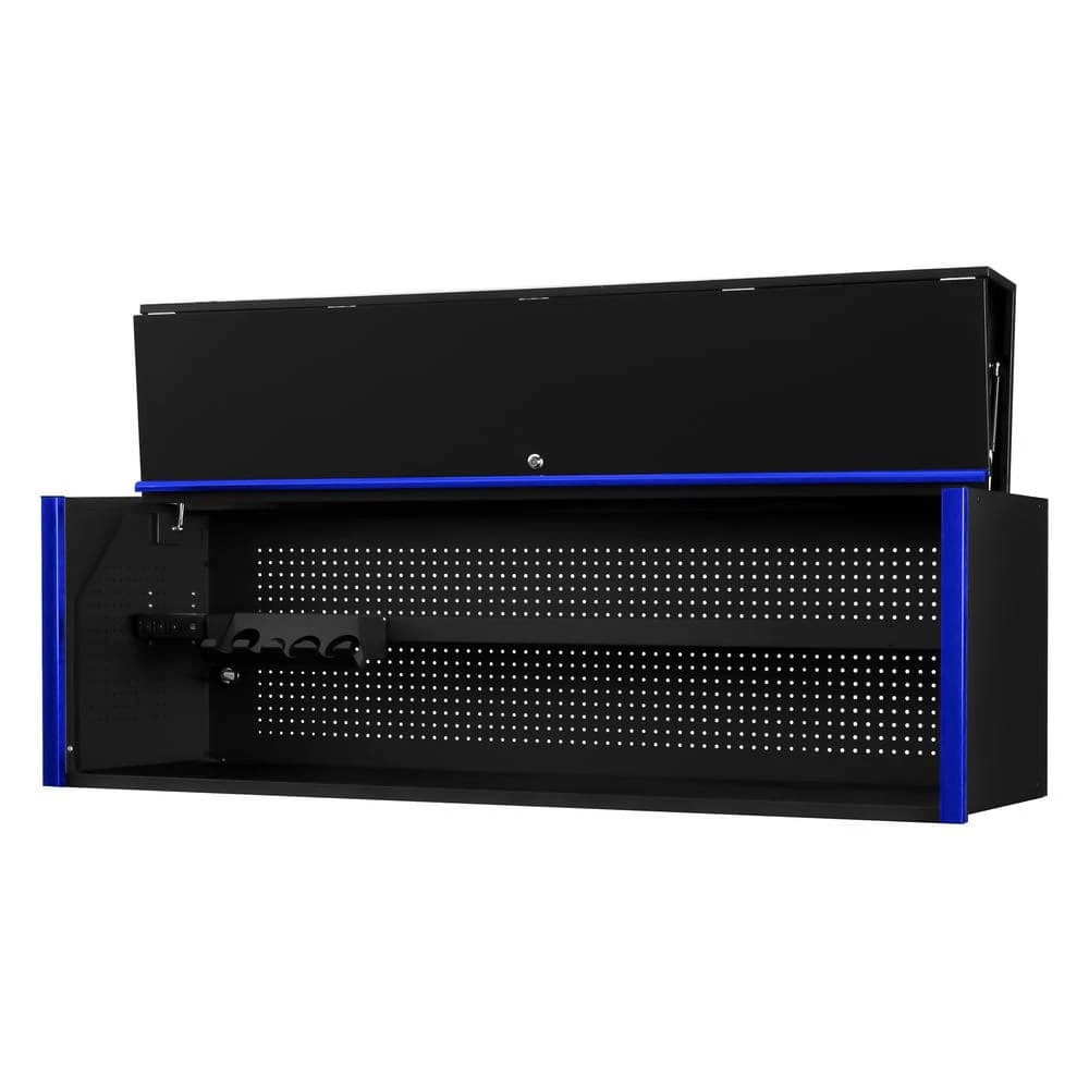 DX Series 72 in. 0-Drawer Extreme Power Workstation Hutch in Black with Blue Handle by Extreme Tools 3 DX Series 72 in. 0-Drawer Extreme Power Workstation Hutch in Black with Blue Handle by Extreme Tools
