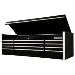 RX Series Professional 72 in. Large 12-Drawer Black Top Tool Chest with Chrome Drawer Pulls by Extreme Tools