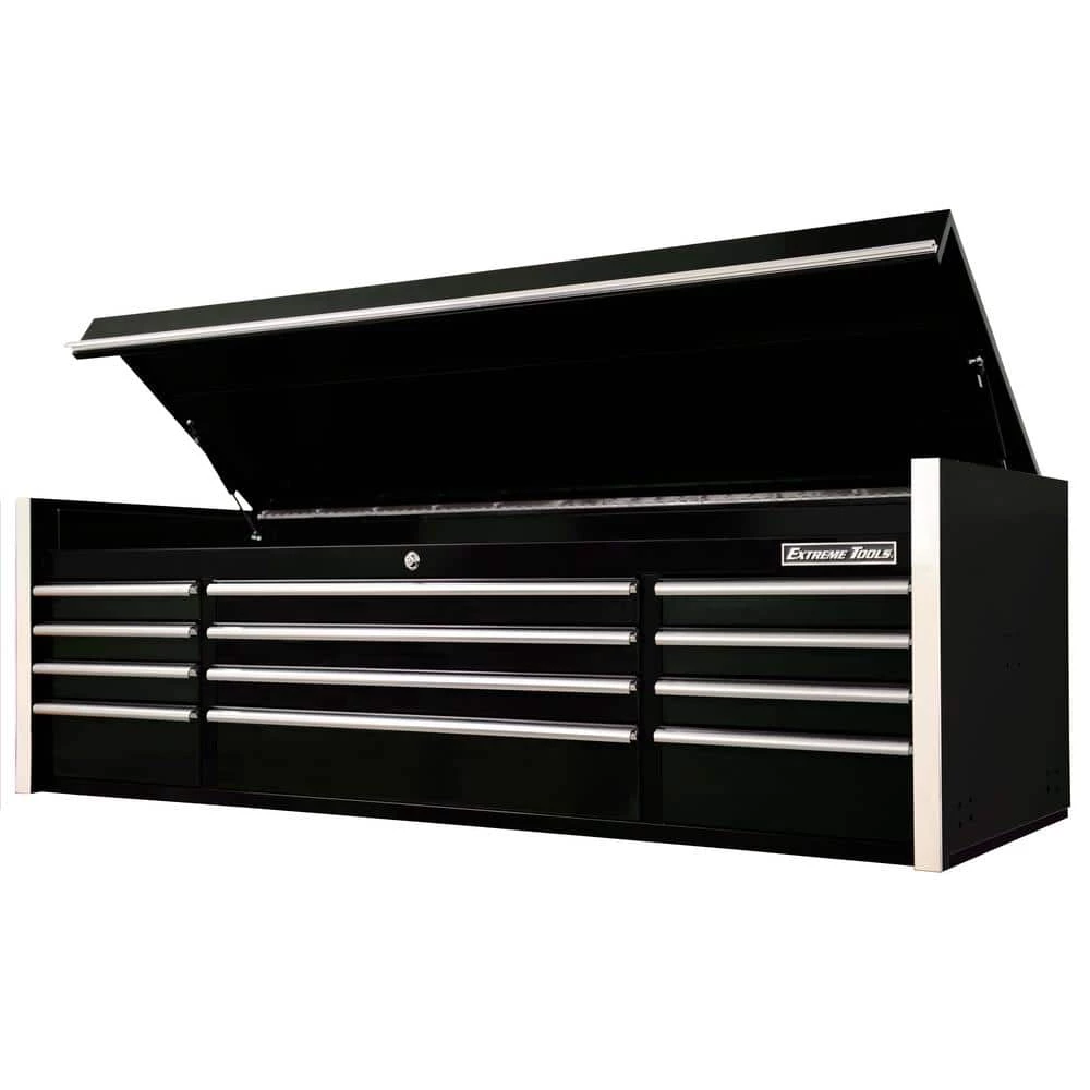 RX Series Professional 72 in. Large 12-Drawer Black Top Tool Chest with Chrome Drawer Pulls by Extreme Tools 3 RX Series Professional 72 in. Large 12-Drawer Black Top Tool Chest with Chrome Drawer Pulls by Extreme Tools