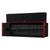 DX Series 72 in. 0-Drawer Extreme Power Workstation Hutch in Black with Red Handle by Extreme Tools -SUNEX TOOLS Sales Store black gloss powder coat finish with red powder coated handle extreme tools top tool chests dx722101hcbkrd 64 1000