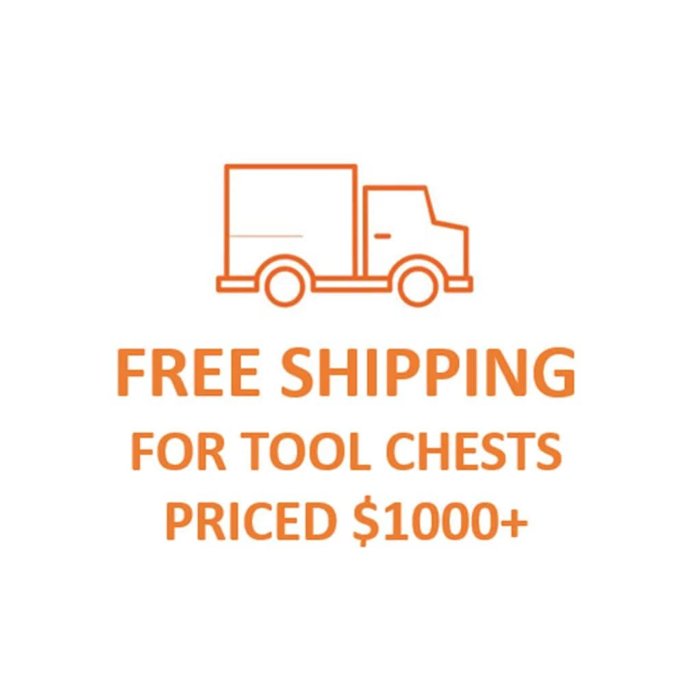 EXQ 72 in. 17-Drawer Black Professional Triple Bank Roller Cabinet 300 lbs. Slides with Red Drawer Pulls by Extreme Tools 4 EXQ 72 in. 17-Drawer Black Professional Triple Bank Roller Cabinet 300 lbs. Slides with Red Drawer Pulls by Extreme Tools - Image 2