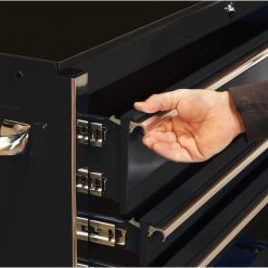 THD Series 72 in. 16-Drawer Roller Cabinet Tool Chest, Black by Extreme Tools -SUNEX TOOLS Sales Store black high gloss powder coat extreme tools tool cabinets thd722516rcbk 44 1000