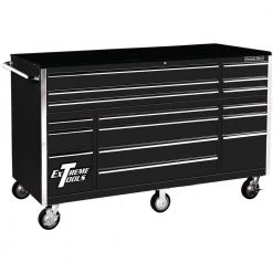 THD Series 72 in. 16-Drawer Roller Cabinet Tool Chest, Black by Extreme Tools