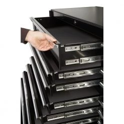 THD Series 72 in. 16-Drawer Roller Cabinet Tool Chest, Black by Extreme Tools -SUNEX TOOLS Sales Store black high gloss powder coat extreme tools tool cabinets thd722516rcbk fa 1000