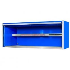 EXQ Professional 72 in. 0-Drawer Blue Extreme Power Workstation Hutch with Chrome Handles by Extreme Tools