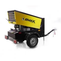 115 CFM 125 PSI Portable Diesel Driven Trailer Mounted Rotary Screw Air Compressor with 24 HP Kubota Diesel Engine by EMAX -SUNEX TOOLS Sales Store emax portable air compressors eds115tr 40 1000