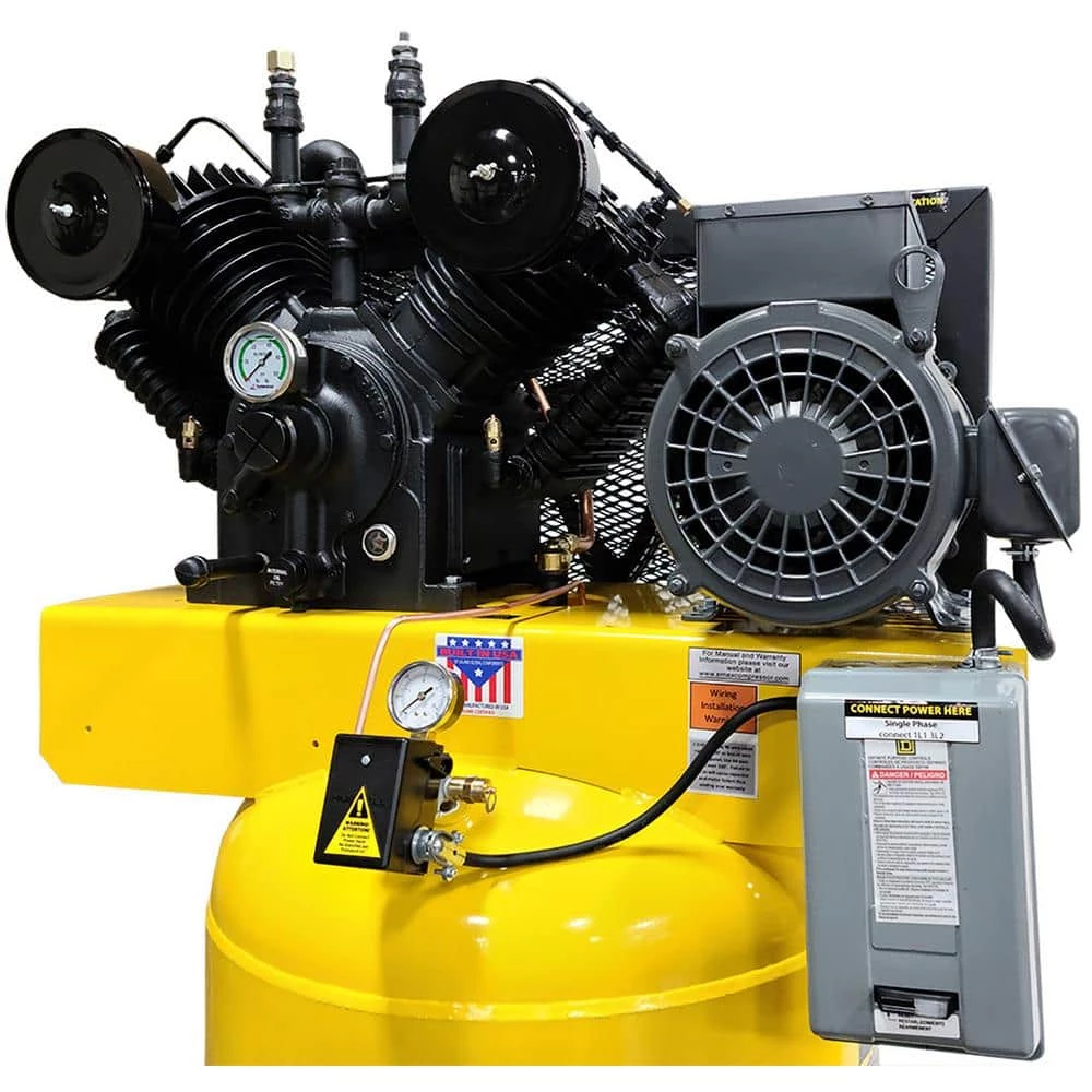Industrial Series 80 Gal. 7.5 HP 1-Phase Electric Air Compressor with pressure lubricated pump by EMAX 9 Industrial Series 80 Gal. 7.5 HP 1-Phase Electric Air Compressor with pressure lubricated pump by EMAX - Image 7