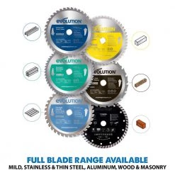 7-1/4 in. 40-Teeth Mild Steel Cutting Saw Blade by Evolution Power Tools -SUNEX TOOLS Sales Store evolution power tools circular saw blades 185bladest 66 1000