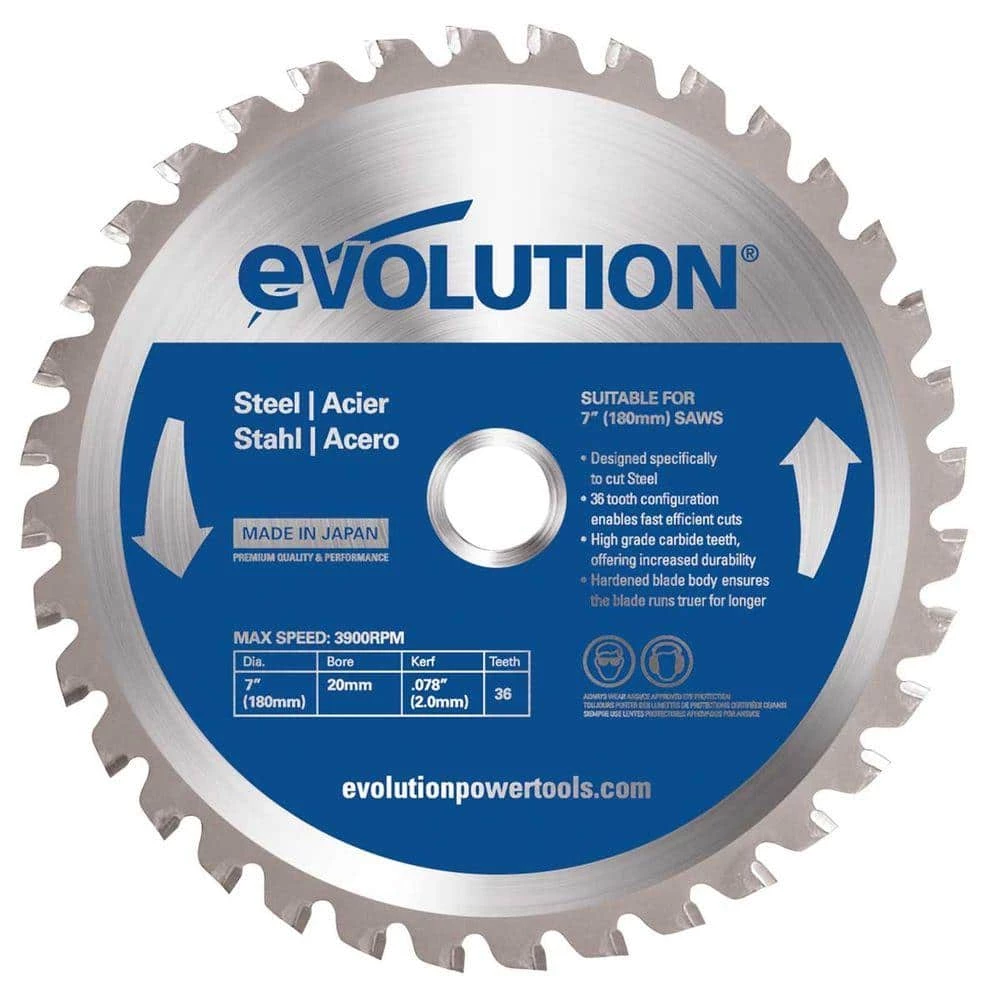 5-3/8 in. 30-Teeth Mild Steel Cutting Saw Blade by Evolution Power Tools 3 5-3/8 in. 30-Teeth Mild Steel Cutting Saw Blade by Evolution Power Tools