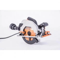 15 Amp 7-1/4 in. Circular Saw with LED Light, Electric Brake, 13 ft. Rubber Power Cord and Multi-Material Blade by Evolution Power Tools