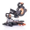 15 Amp 10 in. Sliding Compound Miter Saw with Laser Guide, Dust Bag, 10 ft. Rubber Power Cord, Multi-Material 28-T Blade by Evolution Power Tools -SUNEX TOOLS Sales Store evolution power tools miter saws r255sms 64 1000
