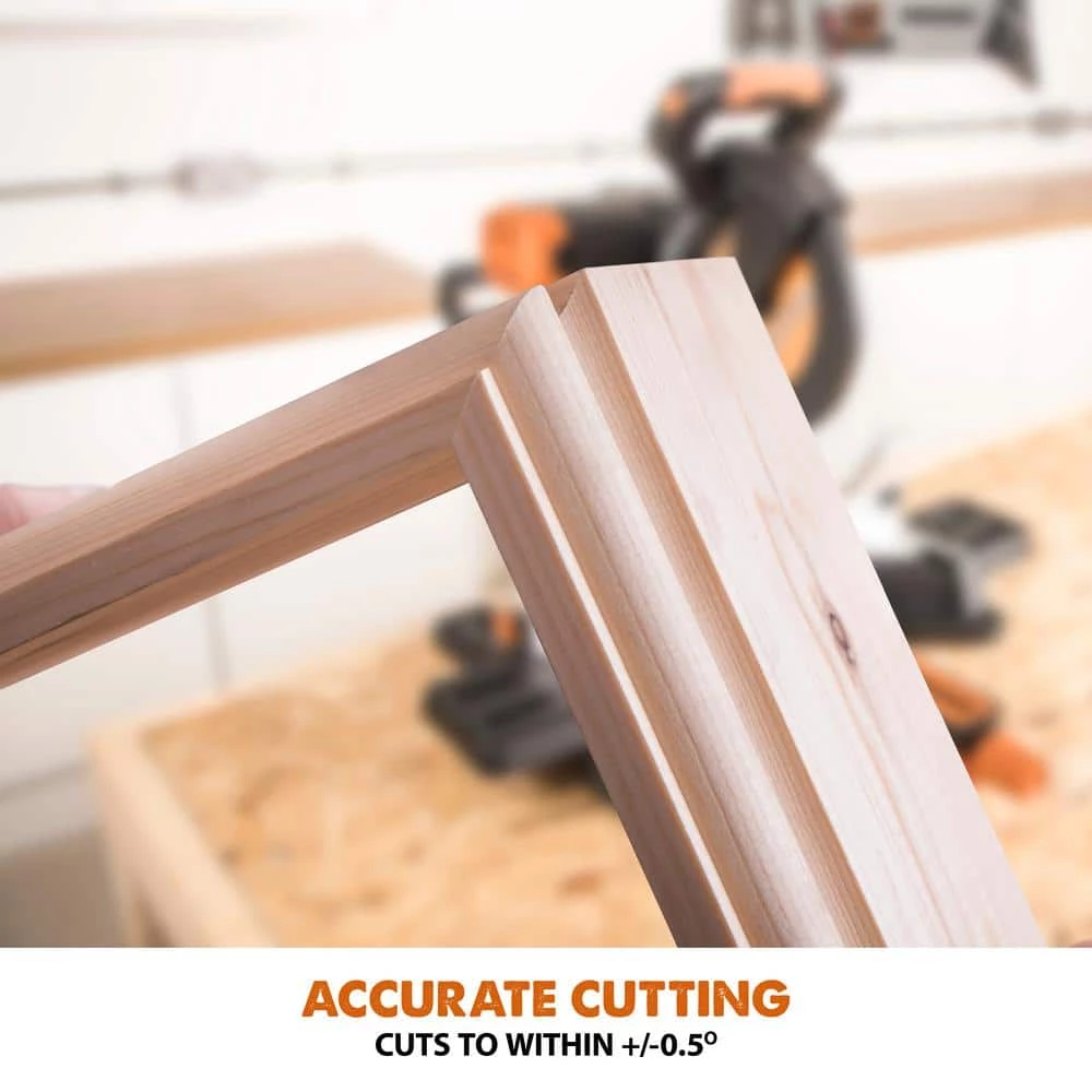 15 Amp 10 in. Dual Bevel Sliding Miter Saw with Laser Guide, Dust Bag, 13 ft. Power Cord, and 28-T Multi-Material Blade by Evolution Power Tools 7 15 Amp 10 in. Dual Bevel Sliding Miter Saw with Laser Guide, Dust Bag, 13 ft. Power Cord, and 28-T Multi-Material Blade by Evolution Power Tools - Image 5