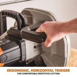 15 Amp 14 in. Chop Saw with V-Block and Multi-Material 32-T Blade by Evolution Power Tools -SUNEX TOOLS Sales Store evolution power tools panel saws r355cps 4f 1000