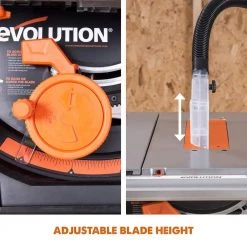 15 Amp 10 in. Table Saw with Multi-Material 24-T Blade by Evolution Power Tools -SUNEX TOOLS Sales Store evolution power tools portable table saws rage5 s 77 1000