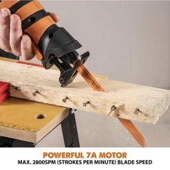 7 Amp Multi-Material Reciprocating Saw with 4-Blades by Evolution Power Tools -SUNEX TOOLS Sales Store evolution power tools reciprocating saws r230rcp 66 1000