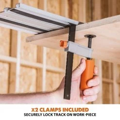 55 in. Circular Saw Track with Clamps, Glide Strips and Carry Bag by Evolution Power Tools -SUNEX TOOLS Sales Store evolution power tools saw tracks st1400 66 1000