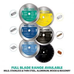 14 in. 80-Teeth Aluminum Cutting Saw Blade by Evolution Power Tools -SUNEX TOOLS Sales Store evolution power tools table saw blades miter saw blades 14bladeal a0 1000