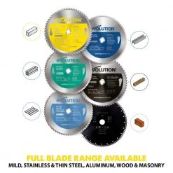 14 in. 90-Teeth Stainless-Steel Cutting Saw Blade by Evolution Power Tools 11 14 in. 90-Teeth Stainless-Steel Cutting Saw Blade by Evolution Power Tools -SUNEX TOOLS Sales Store evolution power tools table saw blades miter saw blades 14bladess 1d 1000