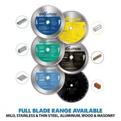 14 in. 66-Teeth Mild Steel Cutting Saw Blade by Evolution Power Tools -SUNEX TOOLS Sales Store evolution power tools table saw blades miter saw blades 14bladest 77 1000