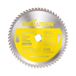 9 in. 60-Teeth Stainless-Steel Cutting Saw Blade by Evolution Power Tools