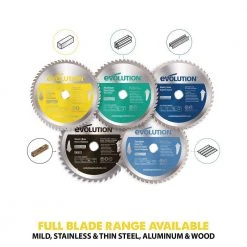 9 in. 60-Teeth Stainless-Steel Cutting Saw Blade by Evolution Power Tools 9 9 in. 60-Teeth Stainless-Steel Cutting Saw Blade by Evolution Power Tools -SUNEX TOOLS Sales Store evolution power tools table saw blades miter saw blades 230bladess a0 1000