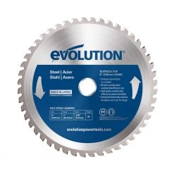 9 in. 48-Teeth Mild Steel Cutting Saw Blade by Evolution Power Tools