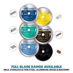 9 in. 48-Teeth Mild Steel Cutting Saw Blade by Evolution Power Tools -SUNEX TOOLS Sales Store evolution power tools table saw blades miter saw blades 230bladest 66 1000