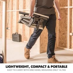 Compact Folding Miter Saw Stand with Quick Release Mounting Brackets by Evolution Power Tools -SUNEX TOOLS Sales Store evolution power tools tool stands evoms1 a0 1000