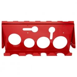 Extreme Tools 13.25 in. W x 6.4 in. D x 5.25 in. H Removable, Adjustable Steel Power Tool Rack Accessory, Red