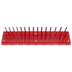 Extreme Tools® 18 in. W Steel 76 Pin Removable Socket Holder Accessory, Red