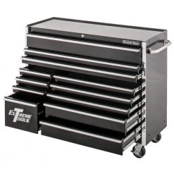 THD Series 55 in. 12-Drawer Roller Cabinet Tool Chest in Black by Extreme Tools -SUNEX TOOLS Sales Store high gloss powder coat extreme tools tool cabinets thd552112rcbk c3 1000