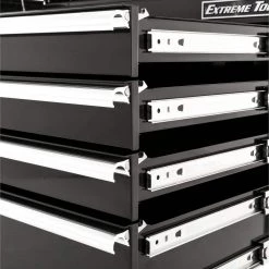 THD Series 55 in. 8-Drawer Top Chest in Black by Extreme Tools -SUNEX TOOLS Sales Store high gloss powder coat extreme tools top tool chests thd552108chbk a0 1000