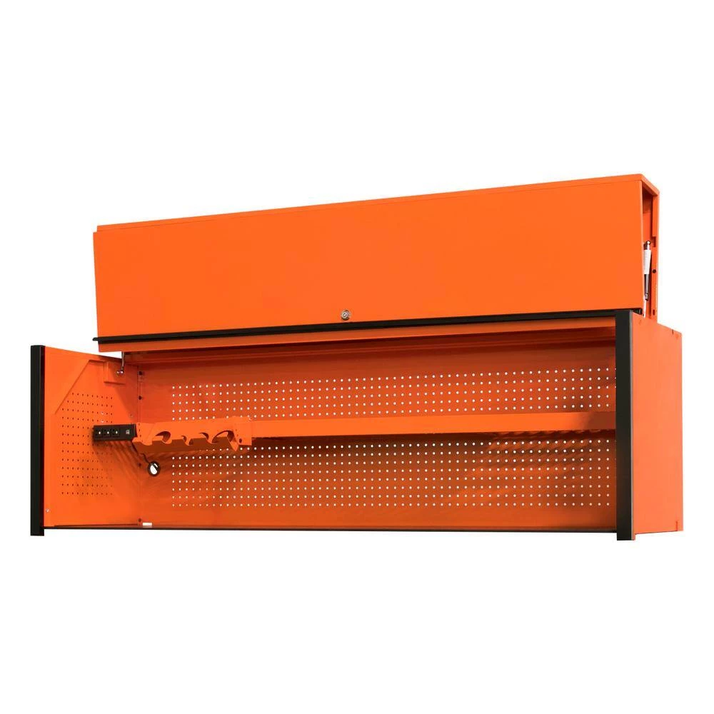 DX Series 72 in. 0-Drawer Triple Bank Hutch in Orange with Black Handle by Extreme Tools 5 DX Series 72 in. 0-Drawer Triple Bank Hutch in Orange with Black Handle by Extreme Tools - Image 3