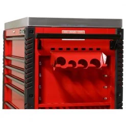 EX Professional 41 in. 6-Drawer Tool Utility Cart with Stainless Steel Slider Top and Bumpers in Red by Extreme Tools -SUNEX TOOLS Sales Store red gloss powder coat finish with black anodized drawer pulls extreme tools tool carts ex4106tcsrdbk 4f 1000