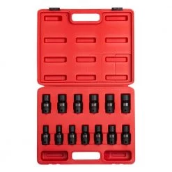 1/2 in. Drive Metric Universal Impact Socket Set (13-Piece) by SUNEX TOOLS