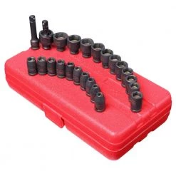 Impact Socket Set 1/4 in. Drive Master Magnetic(23-Piece) by SUNEX TOOLS