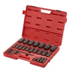 1/2 in. Drive Deep Impact Socket Set (24-Piece) by SUNEX TOOLS