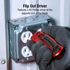 4 in. Electricians Folding Pocket Knife with #2 Philips Screwdriver by SUNEX TOOLS -SUNEX TOOLS Sales Store sunex tools pocket knives knwirep 1f 1000