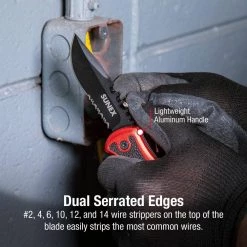 4 in. Electricians Folding Pocket Knife with #2 Philips Screwdriver by SUNEX TOOLS -SUNEX TOOLS Sales Store sunex tools pocket knives knwirep 4f 1000