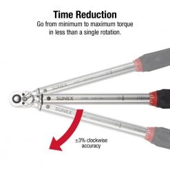 3/8 in. Drive 5 ft./lbs. to 80 ft./lbs. Indexing Torque Wrench by SUNEX TOOLS -SUNEX TOOLS Sales Store sunex tools torque wrenches 30580 4f 1000